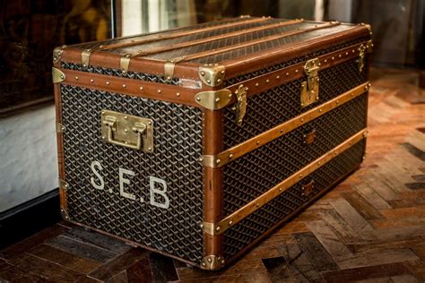 malles goyard steamer trunk|A Malles Goyard steamer trunk .